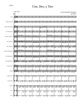 Uno, Dos Y Tres for Elementary Mariachi Orff Ensemble (7/40)